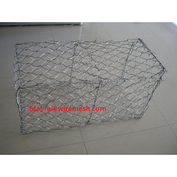 PVC Coated or Galvanized Hexagonal Gabion Box (80X100mm)